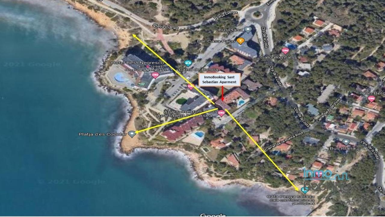 Paradis Sant Sebastian , Climatizado Y Con Piscina Apartment ซาลอว์ ภายนอก รูปภาพ